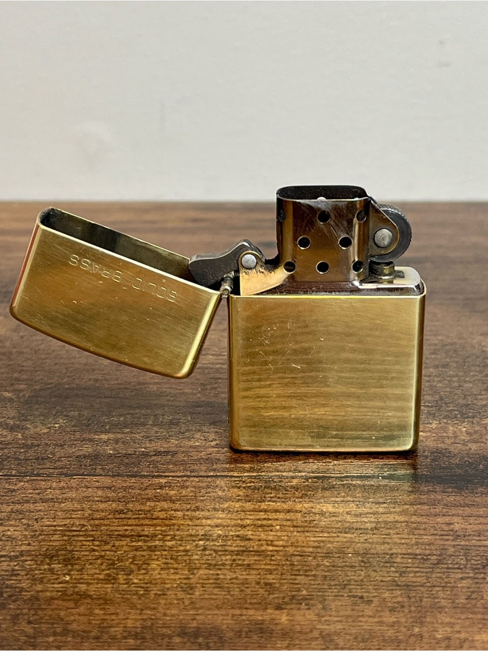 Vintage Zippo Commemorative Solid Brass Lighter 1932-1990